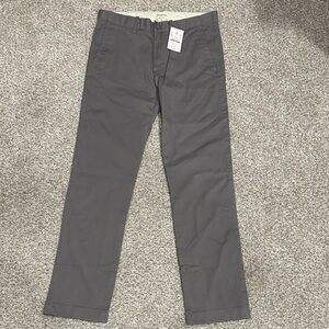 NWT- J Crew Crewcuts Boys Charcoal Chinos